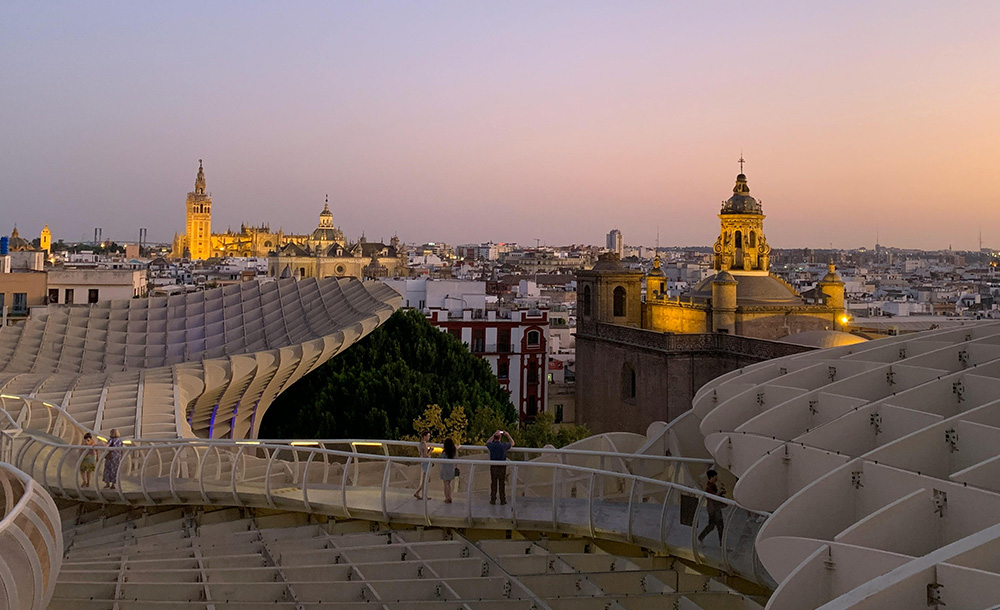 Vista panorámica de Sevilla.